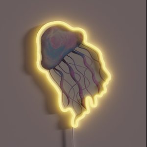 Jellyfish In The Sky RGB Neon Sign