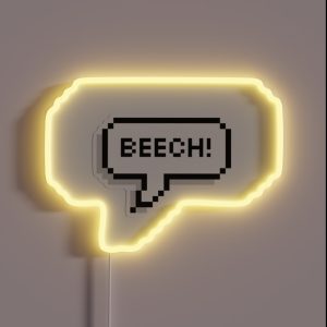 Jenna Marbles Beech Dialogue Bubble RGB Neon Sign