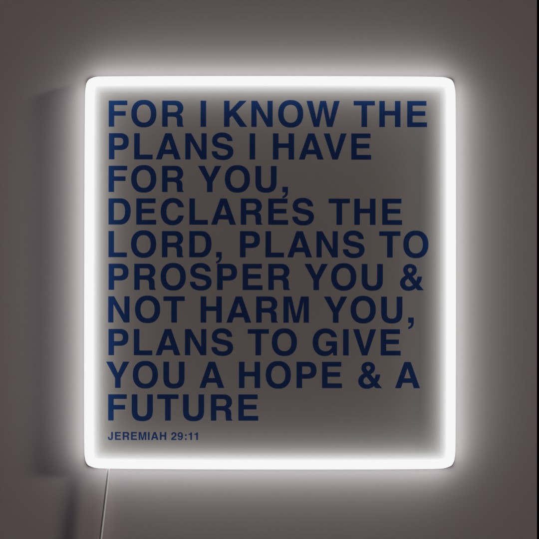 Jeremiah 29 11 RGB Neon Sign Jeremiah 29 11 RGB Neon Sign
