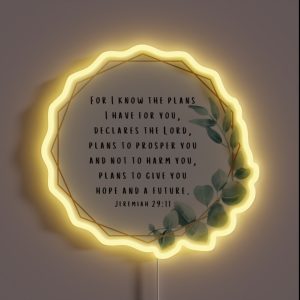 Jeremiah 29 11 RGB Neon Sign Jeremiah 29 11 RGB Neon Sign