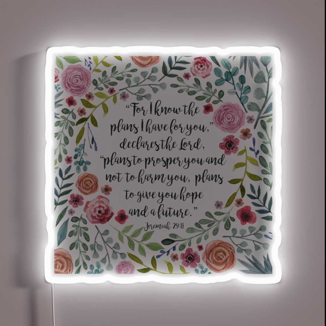 Jeremiah 29 11 RGB Neon Sign Jeremiah 29 11 RGB Neon Sign