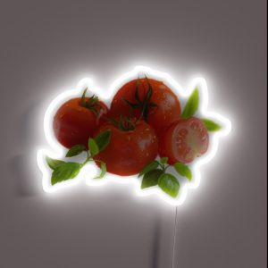 Jersey Tomatoes And Basil RGB Neon Sign