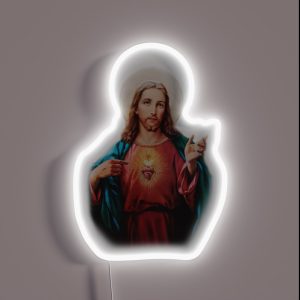 Jesus Christ Saviour RGB Neon Sign