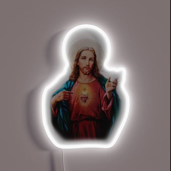 Jesus Christ Saviour RGB Neon Sign