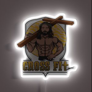 Jesus Crossfit RGB Neon Sign