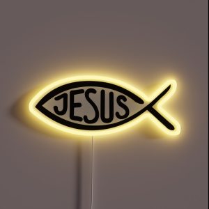 Jesus Fish RGB Neon Sign