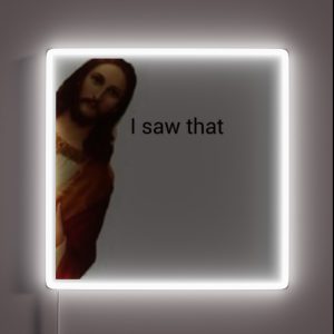 Jesus I Saw That RGB Neon Sign Jesus I Saw That RGB Neon Sign