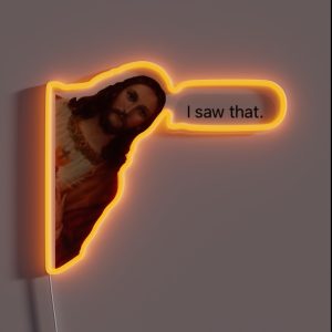 Jesus I Saw That Text RGB Neon Sign Jesus I Saw That Text RGB Neon Sign