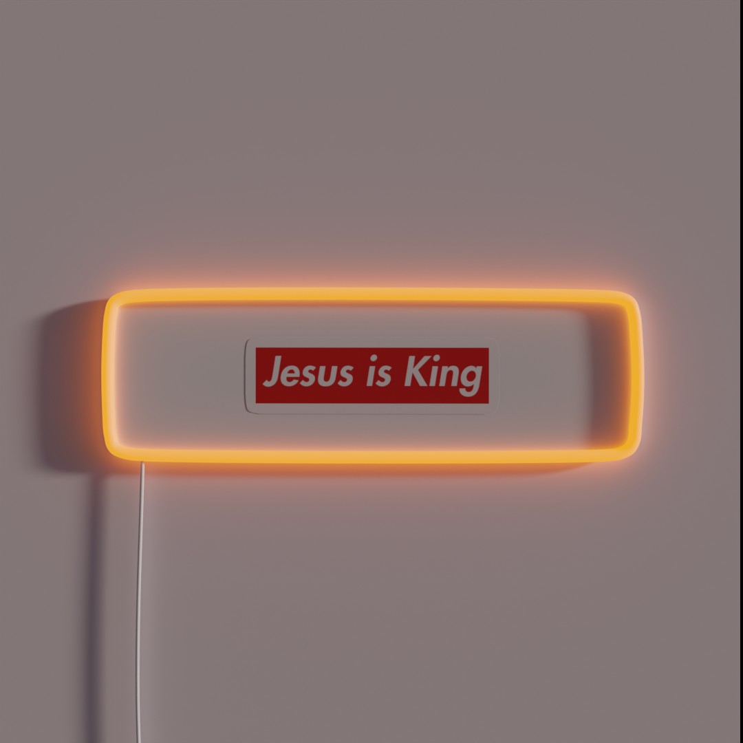 Jesus Is King RGB Neon Sign Jesus Is King RGB Neon Sign