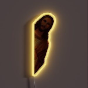 Jesus Is Watching Meme RGB Neon Sign Jesus Is Watching Meme RGB Neon Sign