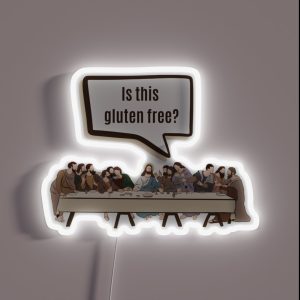 Jesus Last Supper Gluten Free RGB Neon Sign