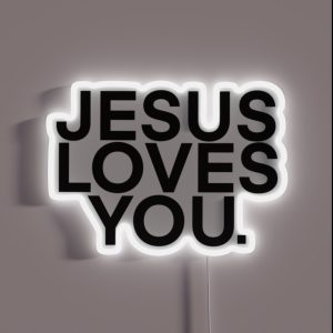Jesus Loves You RGB Neon Sign