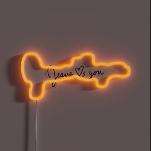Jesus Loves You RGB Neon Sign