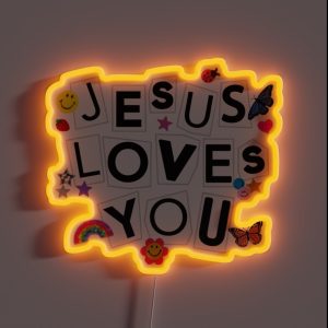 Jesus Loves You Sour Inspired RGB Neon Sign