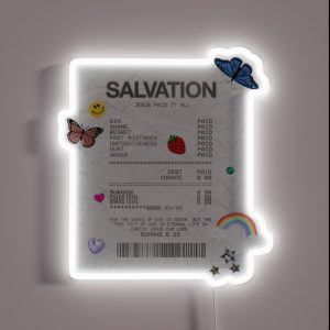 Jesus Paid It All RGB Neon Sign