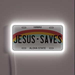 Jesus Saves RGB Neon Sign Jesus Saves RGB Neon Sign