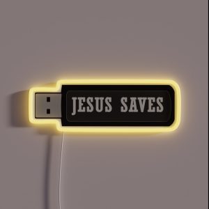 JESUS SAVES RGB Neon Sign JESUS SAVES RGB Neon Sign