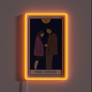 Jim And Pam Lovers Card RGB Neon Sign