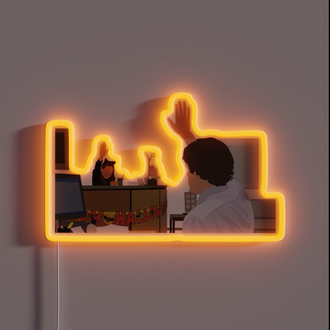 Jim And Pam RGB Neon Sign Jim And Pam RGB Neon Sign