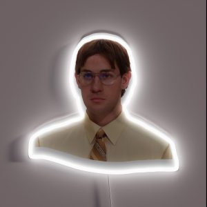 Jim As Dwight RGB Neon Sign