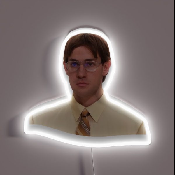 Jim As Dwight RGB Neon Sign