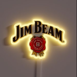 Jim Beam Logo RGB Neon Sign