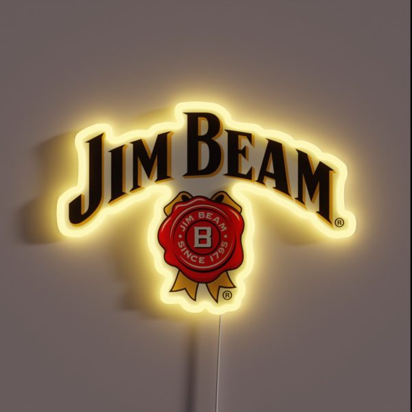 Jim Beam Logo RGB Neon Sign