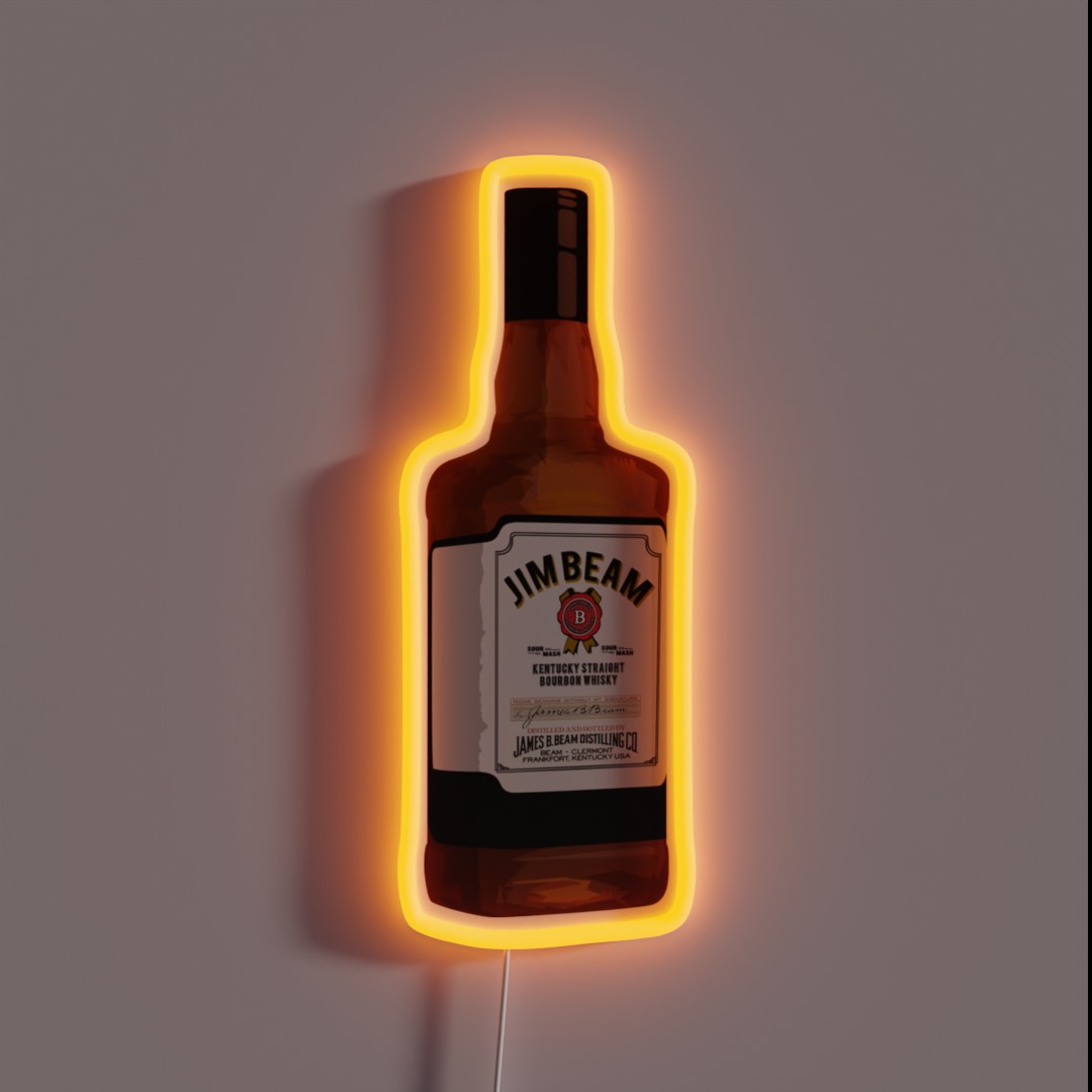 Jim Beam Whiskey RGB Neon Sign Jim Beam Whiskey RGB Neon Sign