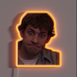 Jim Halpert Uncomfortable RGB Neon Sign Jim Halpert Uncomfortable RGB Neon Sign