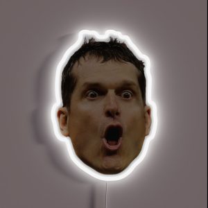 Jim Harbaugh RGB Neon Sign