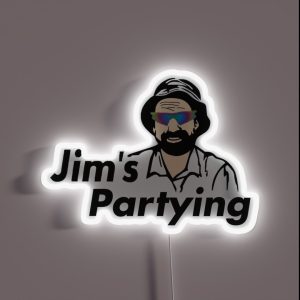 Jim S Partying RGB Neon Sign