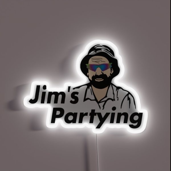 Jim S Partying RGB Neon Sign