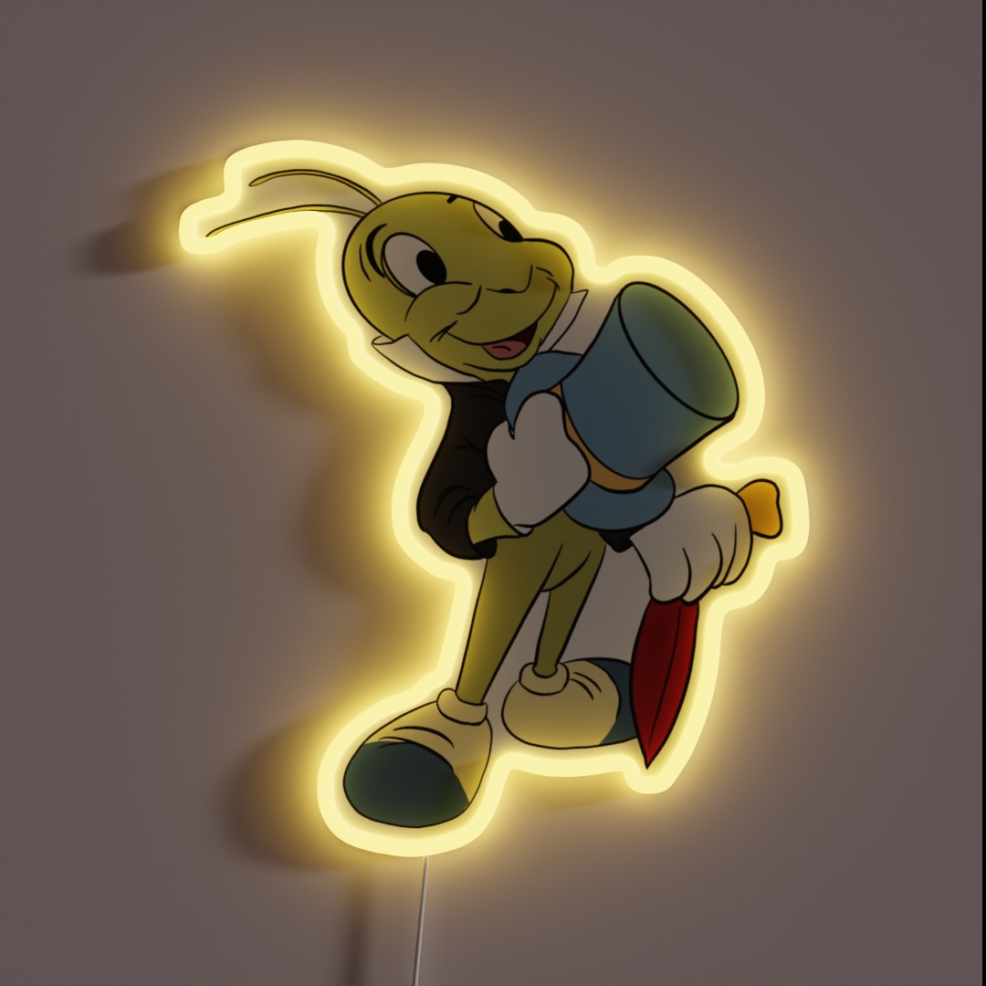 Jiminy Cricket RGB Neon Sign Jiminy Cricket RGB Neon Sign