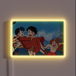 Jimsy Future Boy Conan Character In A Science Fiction Anime Serie RGB Neon Sign