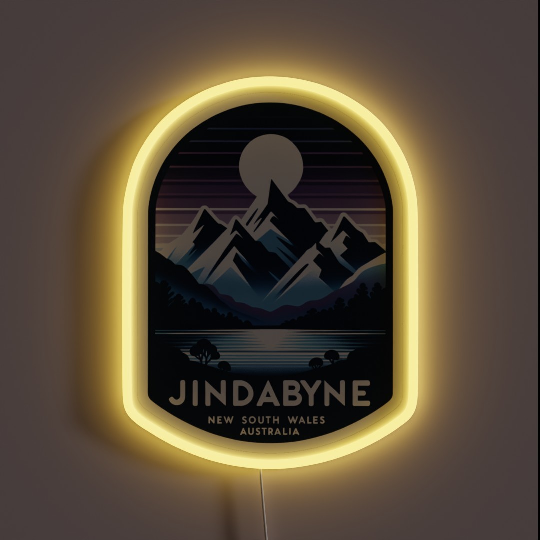 Jindabyne Australia RGB Neon Sign Jindabyne Australia RGB Neon Sign