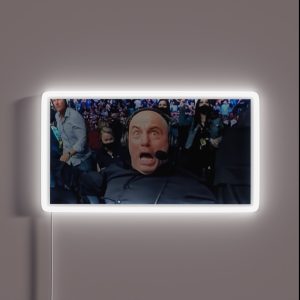 Joe Rogan UFC Commentary Reaction RGB Neon Sign
