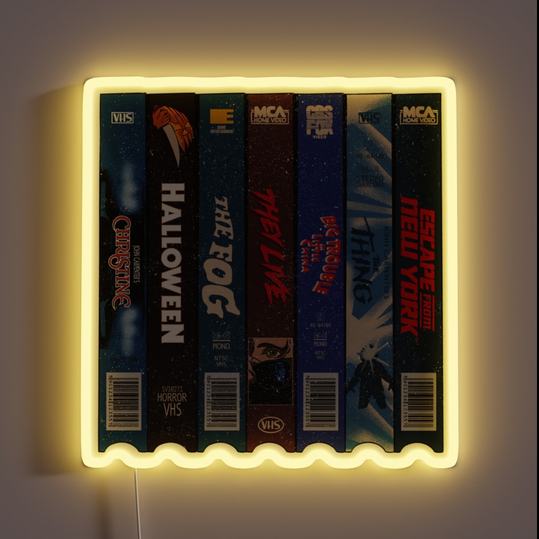 John Carpenter Vhs RGB Neon Sign John Carpenter Vhs RGB Neon Sign
