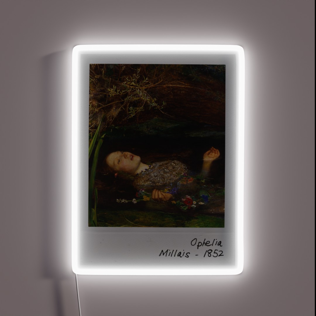 John Everett Millais Ophelia RGB Neon Sign John Everett Millais Ophelia RGB Neon Sign