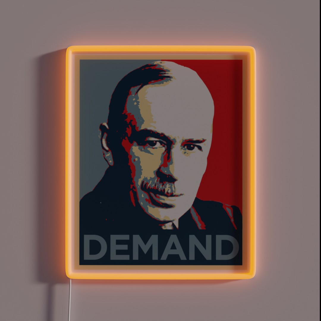 John Maynard Keynes RGB Neon Sign John Maynard Keynes RGB Neon Sign