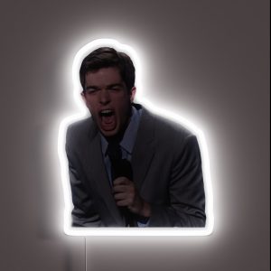 John Mulaney Yelling RGB Neon Sign