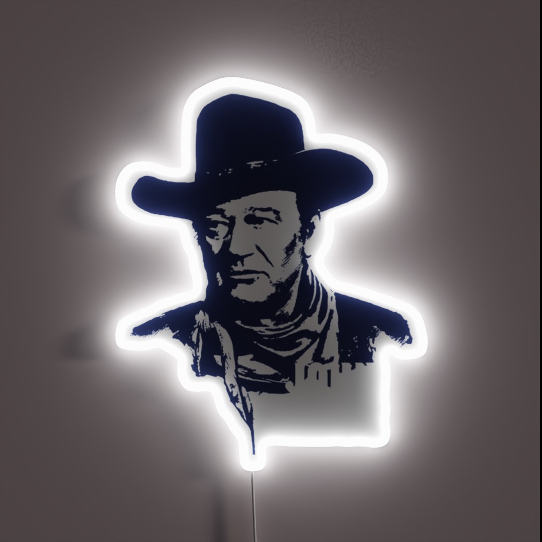 John Wayne The Duke Perfect Gift John Wayne RGB Neon Sign John Wayne The Duke Perfect Gift John Wayne RGB Neon Sign