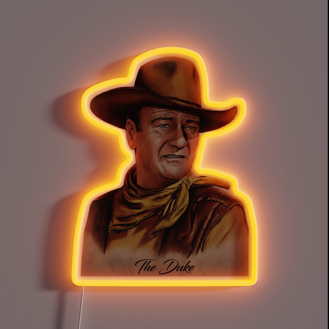 John Wayne The Duke RGB Neon Sign John Wayne The Duke RGB Neon Sign