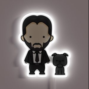 John Wick Art RGB Neon Sign