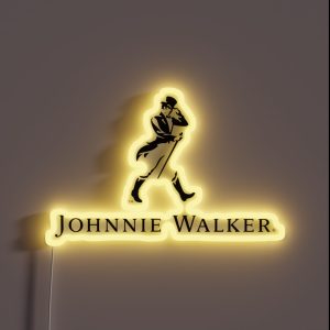 Johnnie Walker Logo RGB Neon Sign