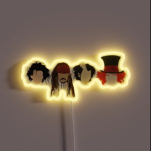 Johnny Depp Characters RGB Neon Sign