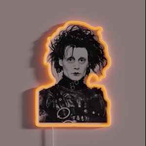 Johnny Depp Edward Scissorhands RGB Neon Sign