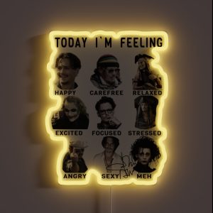 Johnny Depp Funny Feelings RGB Neon Sign