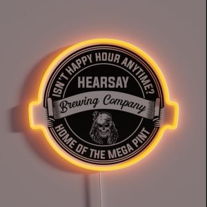 Johnny Depp Hearsay Brewing Company RGB Neon Sign
