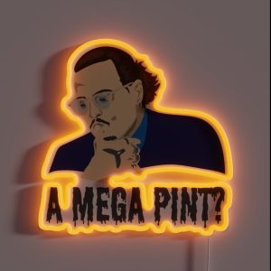 Johnny Depp Merch Mega Pint RGB Neon Sign