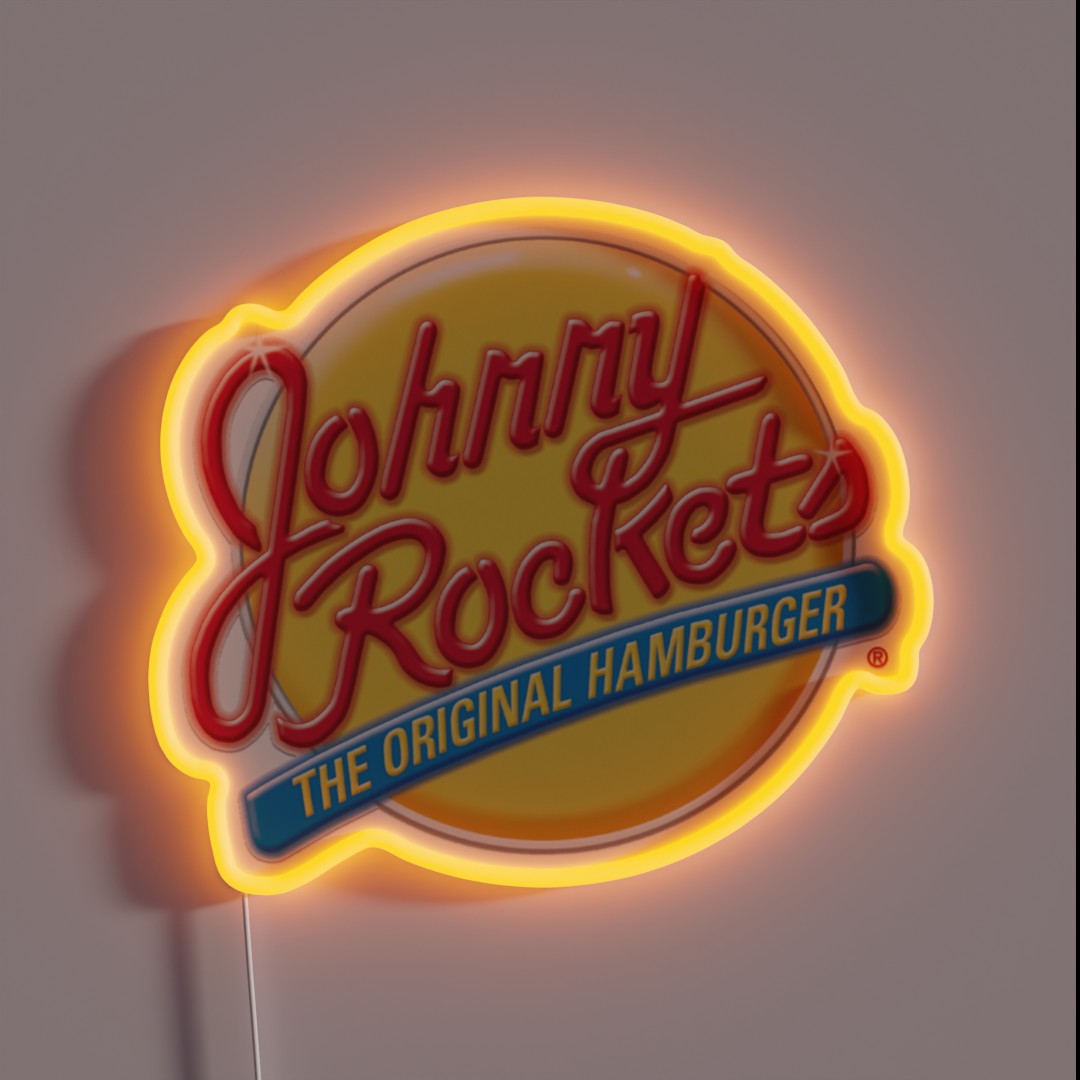 Johnny Rockets RGB Neon Sign Johnny Rockets RGB Neon Sign